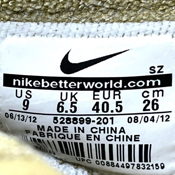 Nike Sneakers 2012 Dunk Sky Hi Hidden Wedge Filbert Bamboo SZ 9 Air Force Presto - Picture 10 of 16